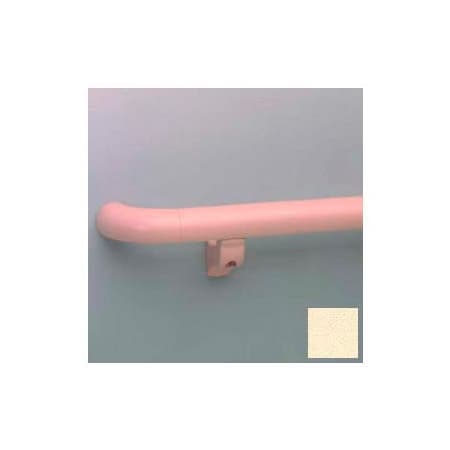 Pawling Round Handrail, 1-1/2" Grip, Aluminum Retainer, 12' Long, Pale Yellow BR-1200-12-263
